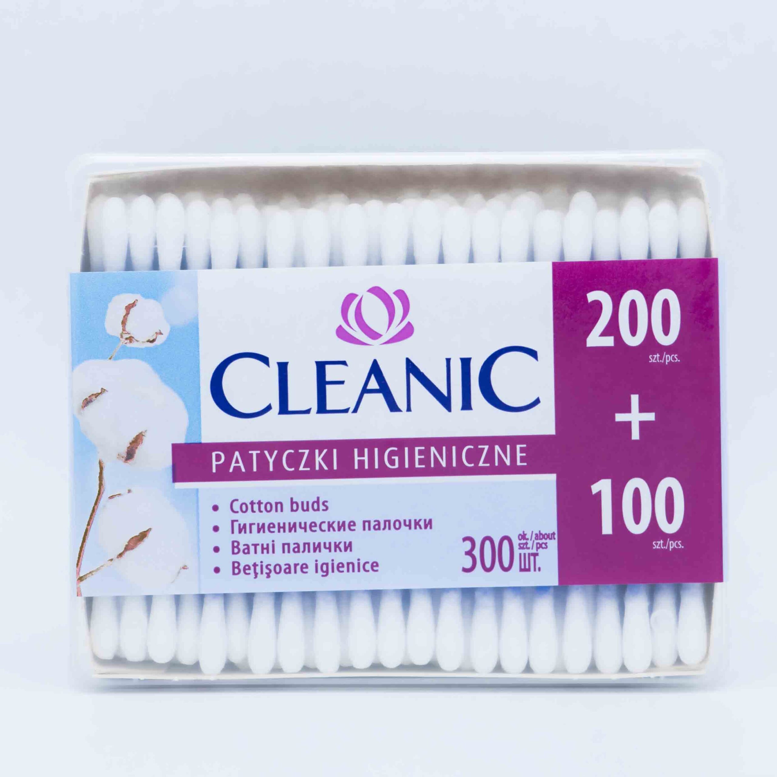 CLEANIC COTTON SWABS