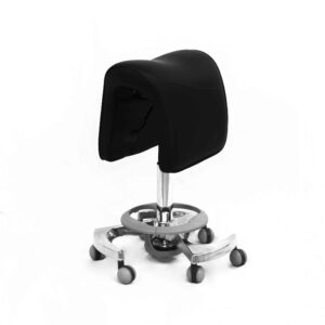 STOOL WITH FOOT CONTROL HZ-6011W BLACK