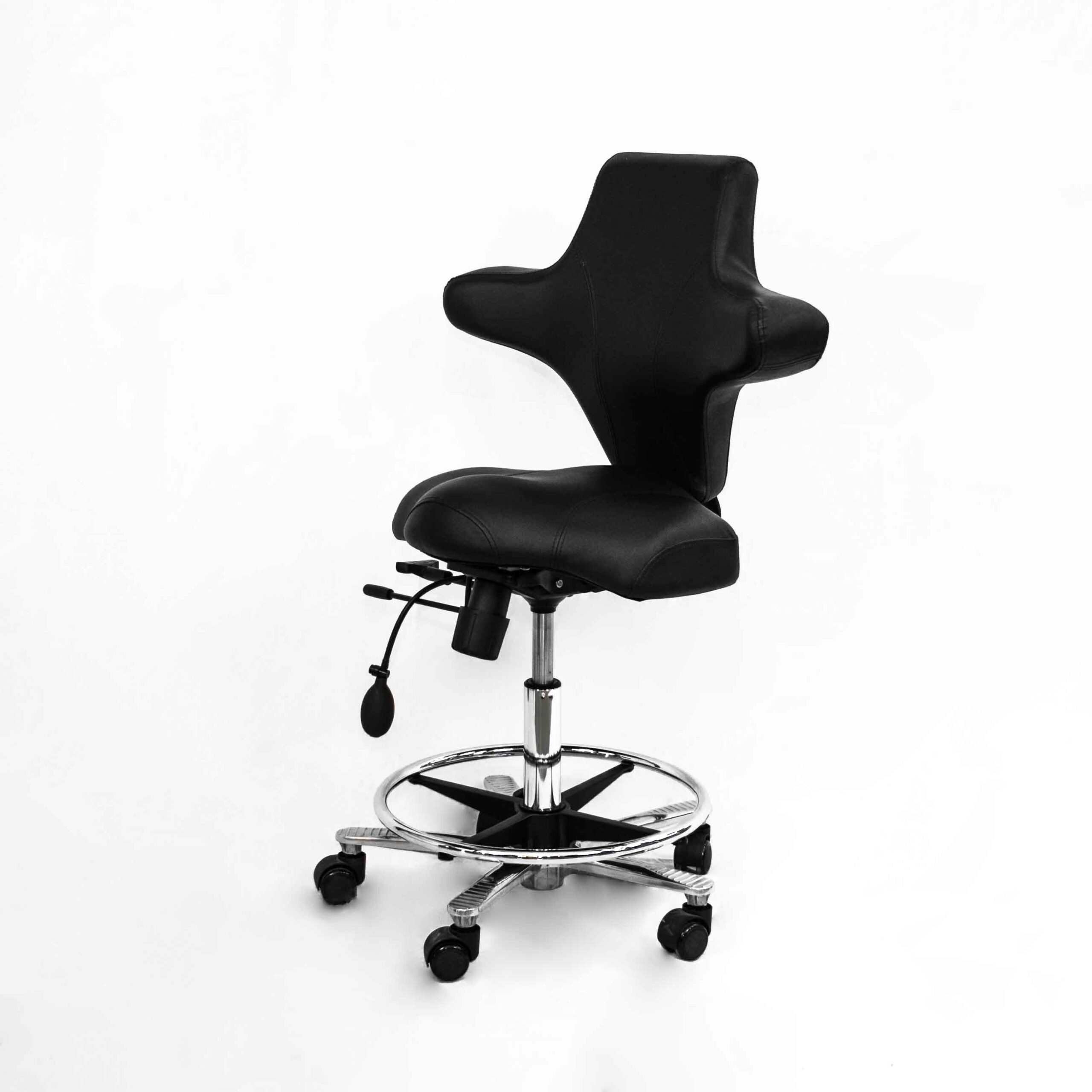 STOOL WITH AIR CUSHION SWIVEL RING HZ-6152A BLACK