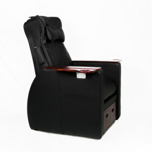 HZ-1011/2MOTOR BLACK ELECTRIC PEDICURE CHAIR WITHOUT MASSAGE BASIN